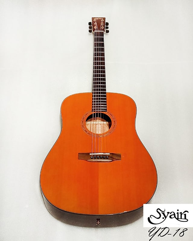 S.Yairi YD-18 All Solid Sitka Spruce & Mahogany acoustic guitar Dreadnaught ( in Vintage gloss) image 1