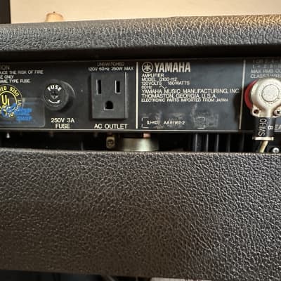 Yamaha G100-112 2-Channel 100-Watt 1x12" Guitar Combo 1980 - 1985 - Black image 8
