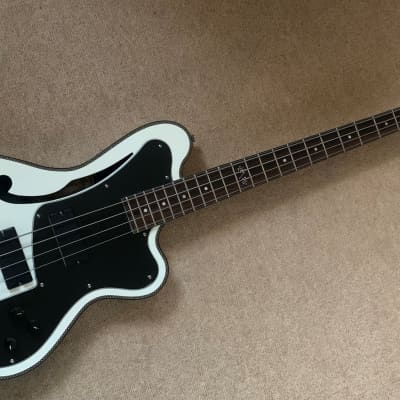 Italia  Imola GP Bass Guitar, Prism White for sale