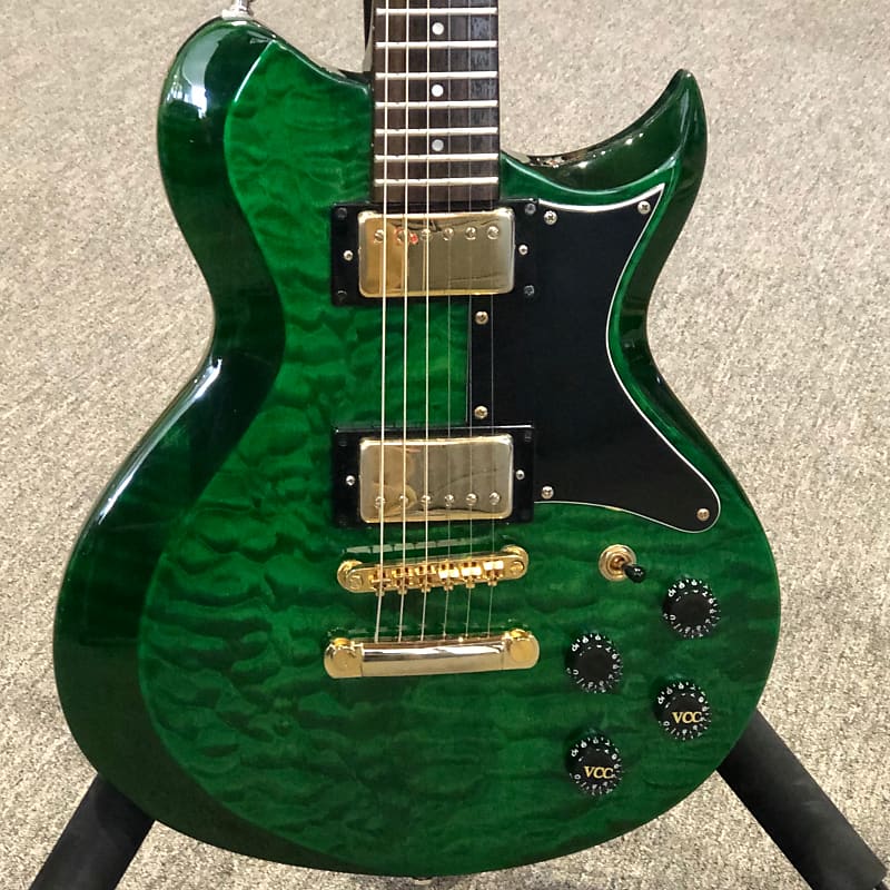 Washburn WI-64DL 1999 Transparent Emerald Green | Reverb