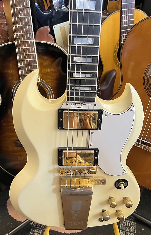 Gibson Custom Shop Elliot Easton Signature SG Custom White | Reverb