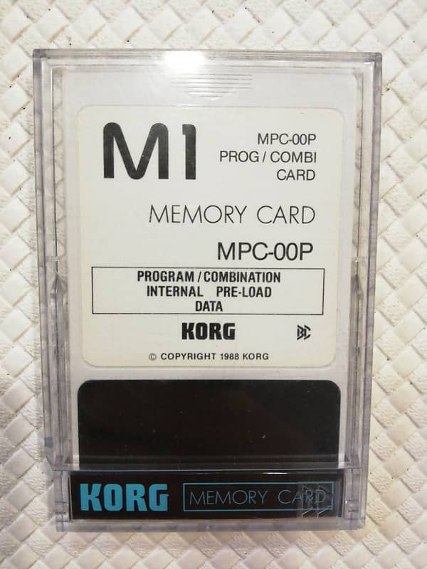 KORG MPC-00S メモリーカード Korg M1 MPC-00P PROG/COMBI Memory Card Used from Japan | eBay