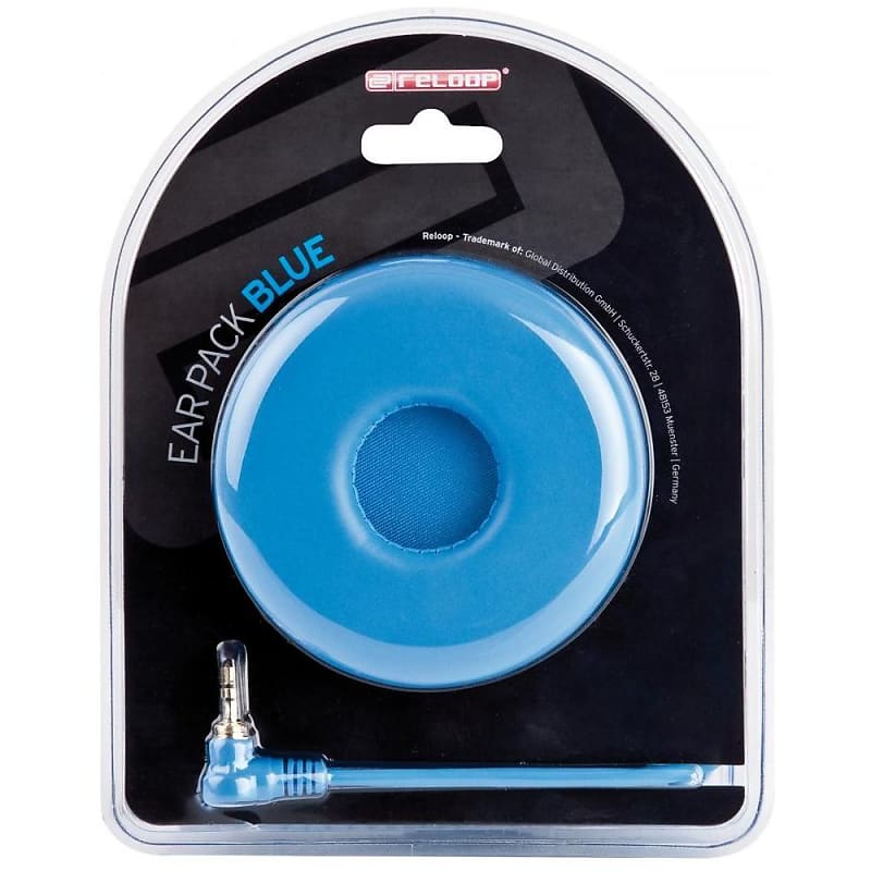 Reloop Ear Pack Blue Spiralkabel + Ohrpolster für RHP-10 | Reverb