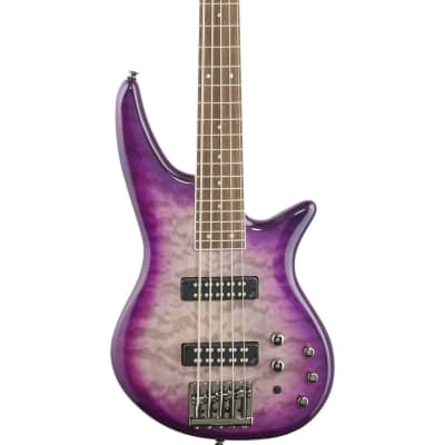 Jackson JS3QV Spectra Electric Bass, 5-String (with Laurel Fingerboard), Purple Phaze image 1