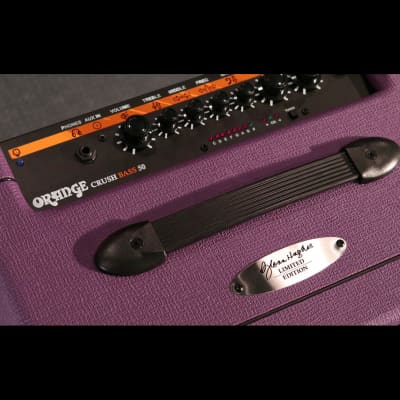 Orange Amplifiers Crush Bass 50 Glenn Hughes Limited Edition - Deep Purple Vinyl image 8