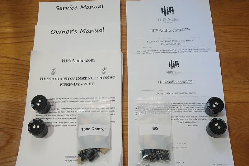 Yamaha C85 restoration kit filter capacitor repair rebuild fix