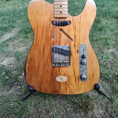 TG Guitars Custom Telecaster The Brothel Made from a Old Growth Pine door from  a 1880's Cleveland Brothel Room # 1 image 2