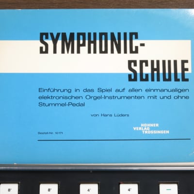 Hohner Symphonic 32 rare vintage organ + tube amp + legs + pedal + manuals image 14