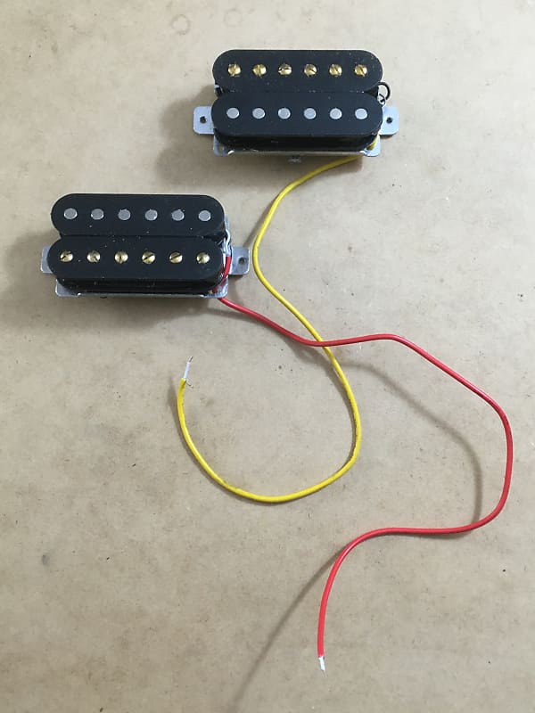 Two Ceramic Vintage Natural Relic Humbuckers Pickups Reverb