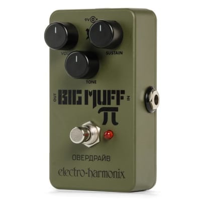 Electro-Harmonix Green Russian Big Muff Pi Distortion/Sustainer Guitar Effects Pedal(New) for sale