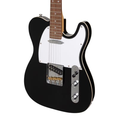 J&D Luthiers Custom TE-Style Electric Guitar (Black) image 4