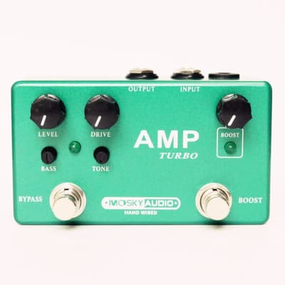 MOSKY AMP TURBO 2-in-1 Guitar Effect Pedal Boost Classic Overdrive Effects True Bypass Full Metal Sh image 1