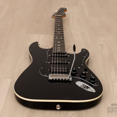 2012 Fender Aerodyne Stratocaster AST-M/SSH Medium Scale 24 3/4" Black, Japan MIJ image 10