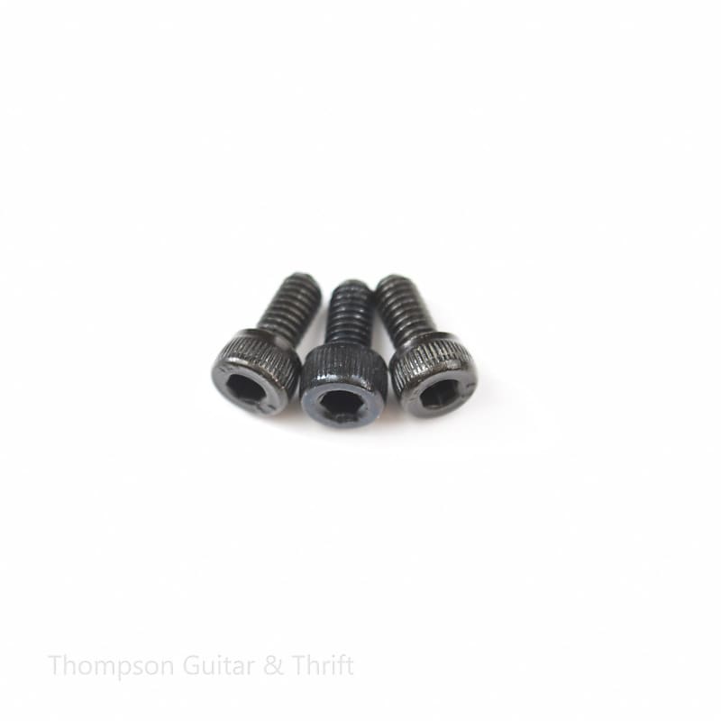 Black Steel Locking Nut Screws for Floyd Rose - Set of 6 image 1