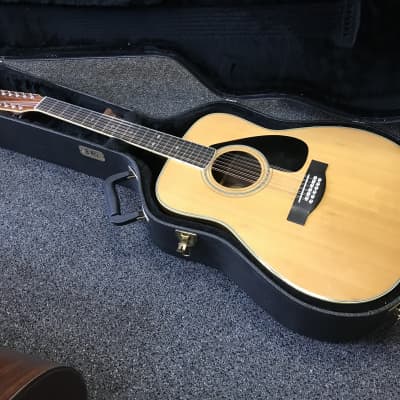 Yamaha FG-512 ii 12-String vintage Jumbo Dreadnought acoustic guitar 1980s In Excellent condition with hard case image 3