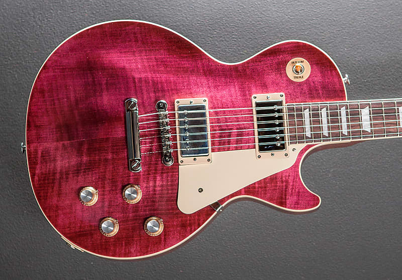 Gibson USA Les Paul Standard 60's Figured Top - Translucent Fuchsia image 1