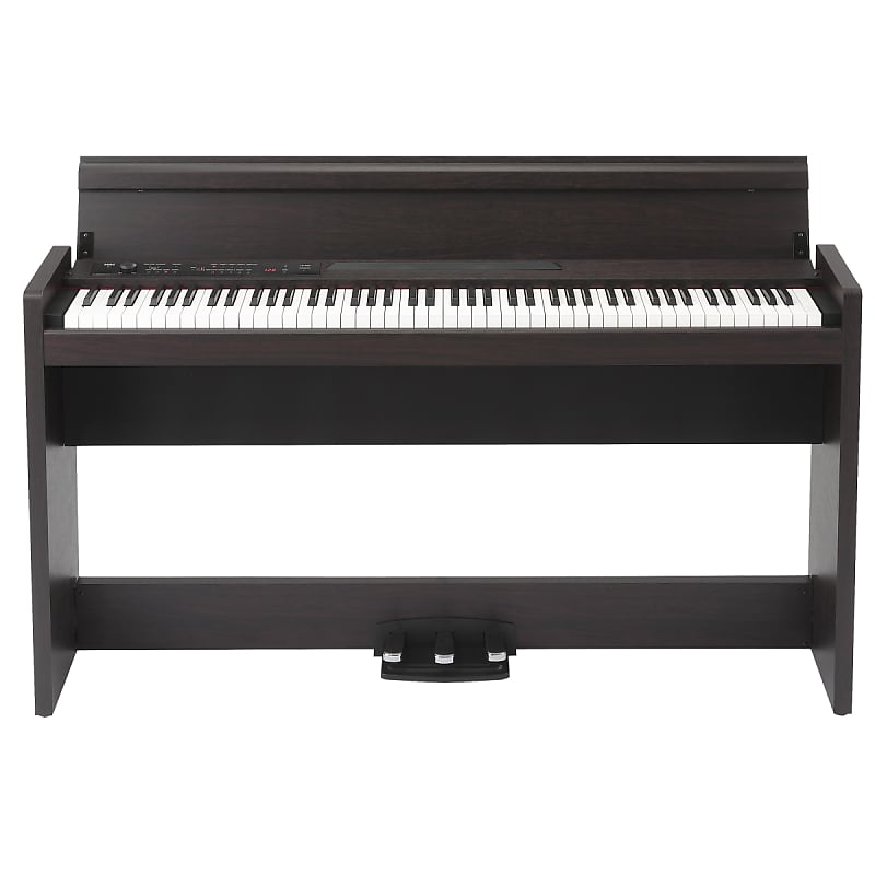 Korg LP380U 88-Key Digital Home Piano, RH3 Hammer Action, USB / MIDI, Rosewood image 1