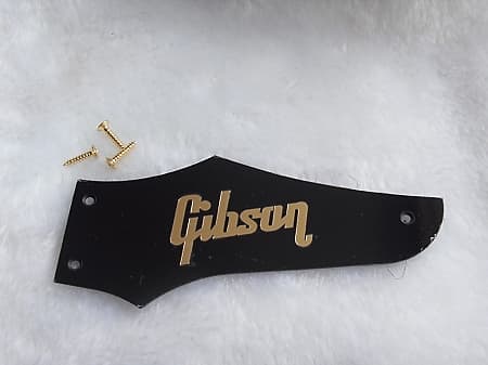 NEW Truss Rod Cover for Gibson Firebird Black w/ Gold | Reverb