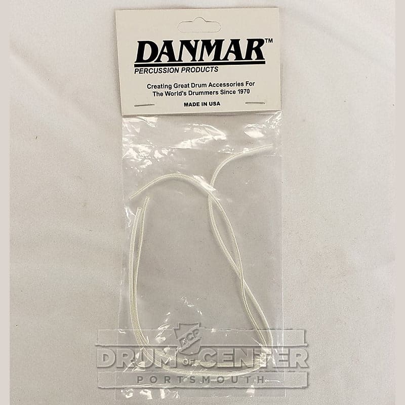 Danmar Snare Drum Cord, White Nylon 2 Per Pack image 1