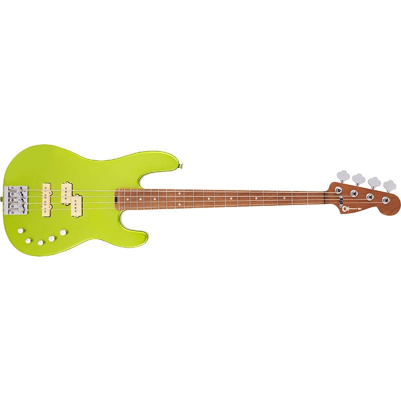 Charvel Pro-Mod San Dimas Bass PJ IV - Lime Green Metallic image 1