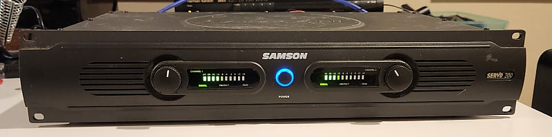 Samson Samson Servo 200 Power Amplifier 90s  - Grey metal  			