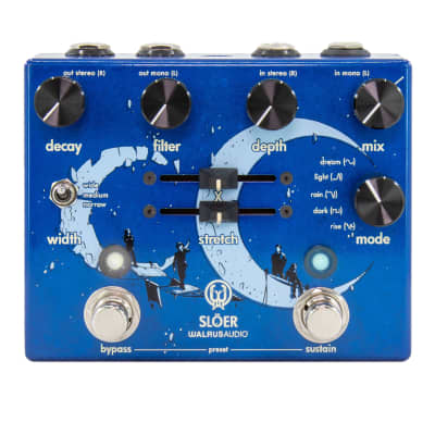 Walrus Audio SLOER Stereo Ambient Reverb Pedal - Blue for sale