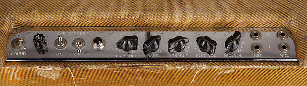 Fender Super 5E4 Narrow Panel 18-Watt 2x10" Guitar Combo 1955 image 3