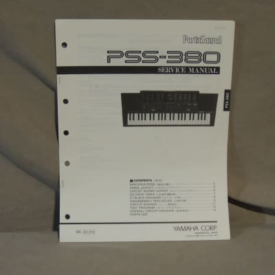 Yamaha PortaSound PSS-380 Service Manual [Three Wave Music]