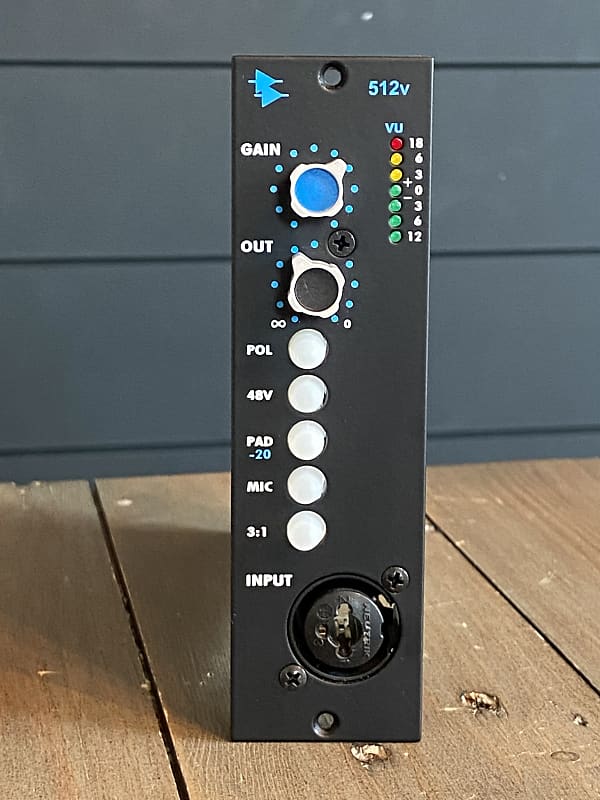 API 512V 500 Series Mic Preamp - Black image 1