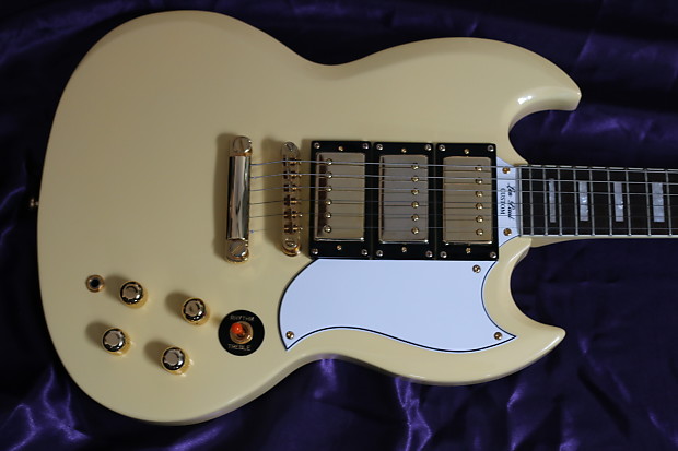 Epiphone G-400 1961 Les Paul SG Custom 2004 Vintage White | Reverb
