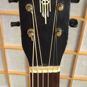 Vintage all original USA Silvertone H4 archtop acoustic F-hole guitar image 4