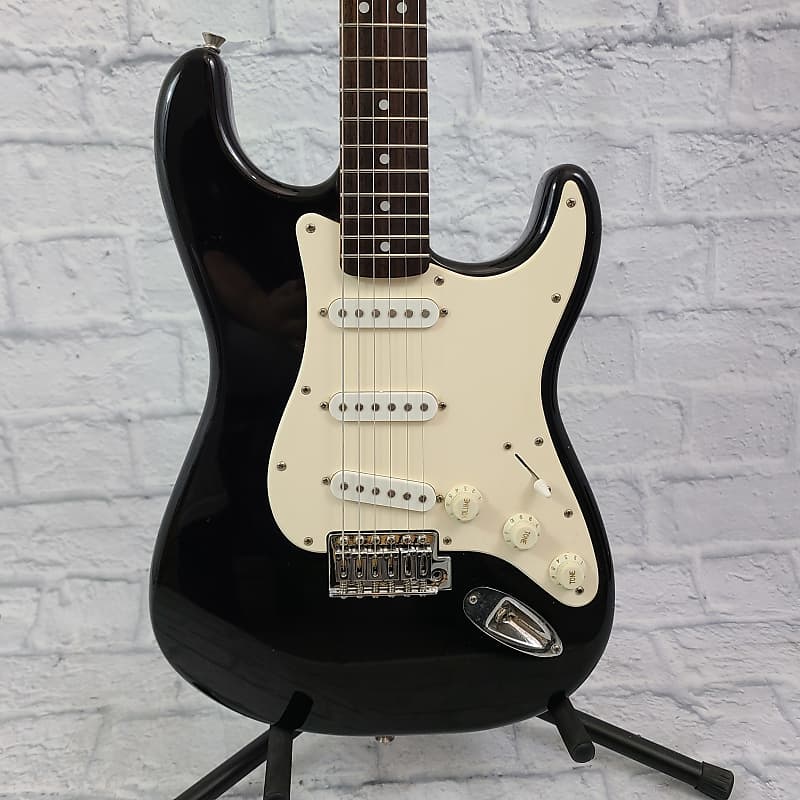 Starcaster by Fender Strat Electric Guitar - Black | Reverb