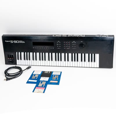 Roland S-50 Digital Sampling Keyboard w/ 7 Loaded Floppy Disks – Vintage Sampling Power with Unmatched Character