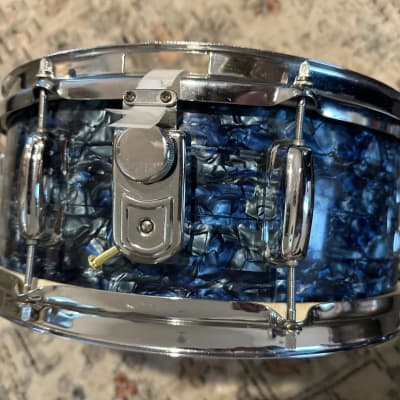 Star 5x14” 8 lug snare drum - Blue Pearl image 4