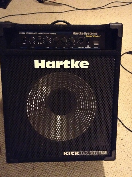 Hartke HA1200 Black 120 watt kickback 15 | Reverb