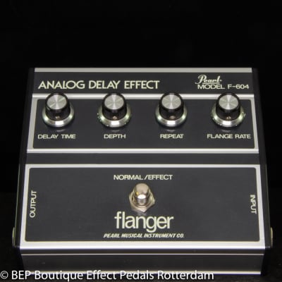 Pearl F-604 Flanger Analog Delay Effect s/n 509647 late 70's Japan image 4