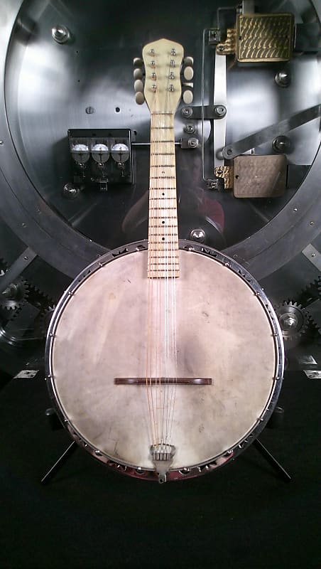Harmony Banjo Mandolin 1930s w/ Original Chipboard Case image 1