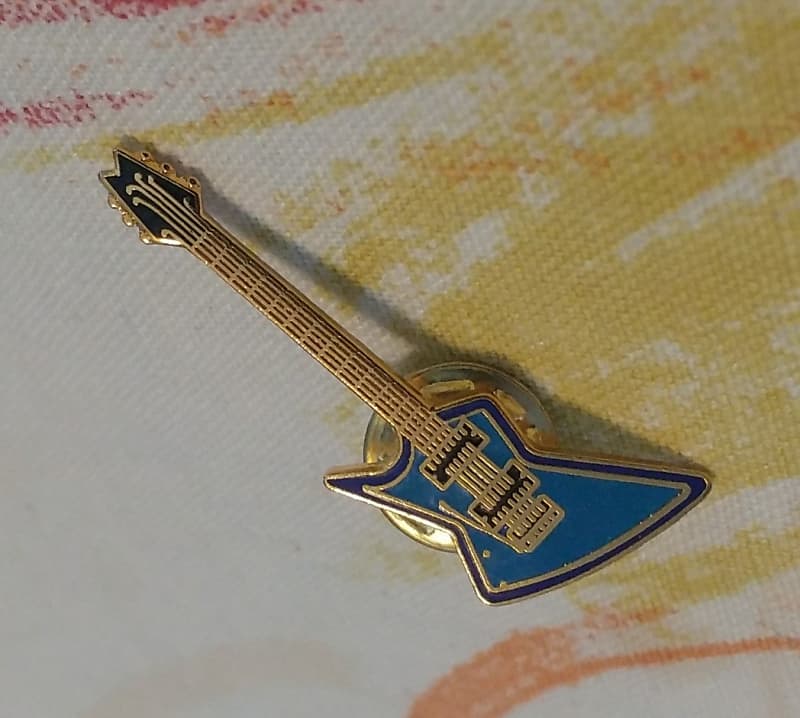 Vintage 1986 Dean Baby Z Shrimp Fork Headstock Guitar Lapel | Reverb