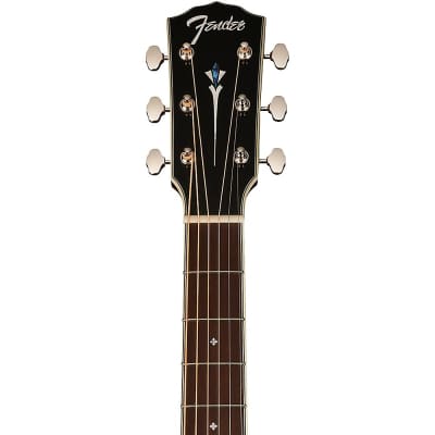 Fender Paramount PS-220E Parlor Acoustic-Electric Guitar Regular 3-Color Vintage Sunburst image 3
