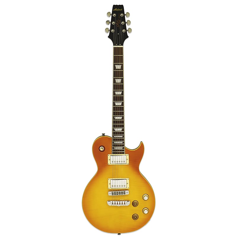 Aria Pro II Elec Guitar Tribute Aged Lemon Drop image 1