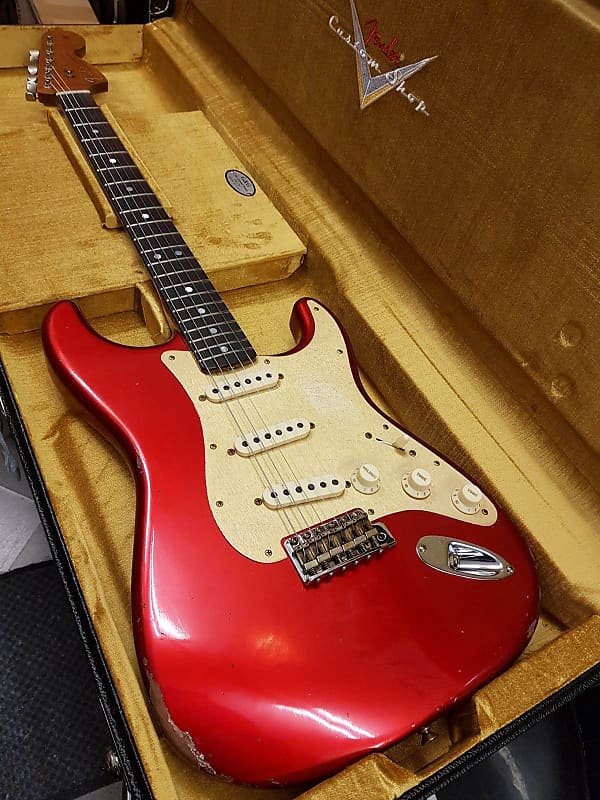 Fender Custom Shop Limited Edition Stratocaster Roasted "Big Head" Relic Aged Candy Apple Red image 1