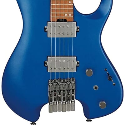 Ibanez Q52 Q Standard Headless Electric Guitar, Laser Blue Matte w/Gig Bag image 1