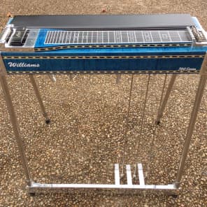 Williams SD 10 Pedal Steel Guitar 700 Series Keyless Blue Lacquer Reverb