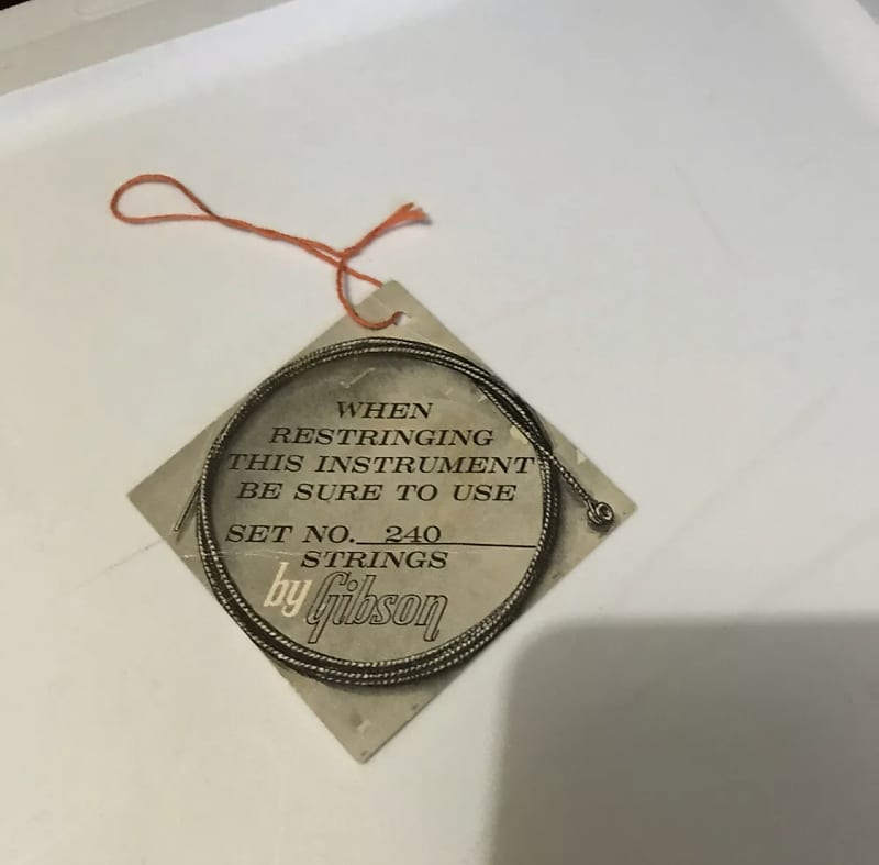 Gibson Vintage String Tag 1960’s-70’s | Reverb UK