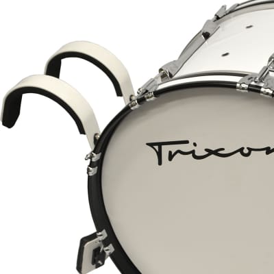 Trixon Pro Marching Bass Drum 28 x 14 White image 5