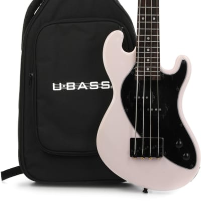 Kala Solidbody U-Bass Electric Bass Guitar - Pale Pink image 1