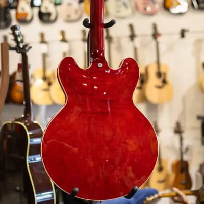 Gibson ES-335 Figured Left Handed - Sixties Cherry with Hardshell Case image 7