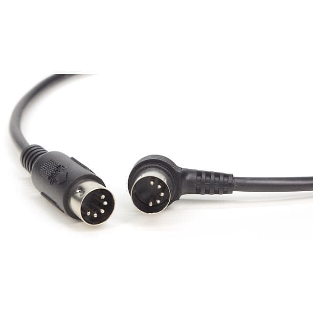 CME MIDI Cable 4-Pack - 1FT / 30cm, 5-pin DIN, Low-Profile - Mirrored 45-Degree Angled Ultra-Thin Plugs For Compact Spaces - Ideal For MIDI Interface