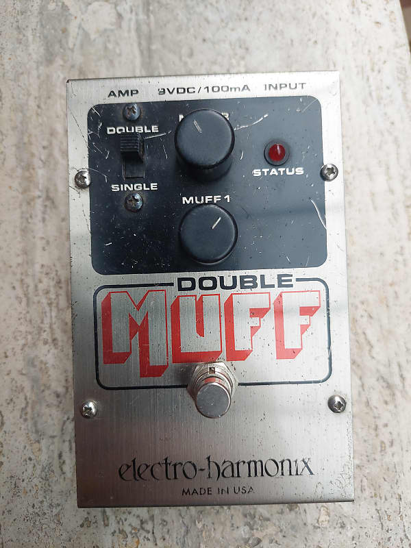 Electro-Harmonix Double Muff Fuzz / Overdrive 2000s - Black / Red / Gray