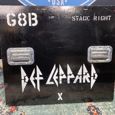 Def Leppard Logo, Tour Used Case Panel Wall Hanging "G8B" "Stage Right" (#9) image 1